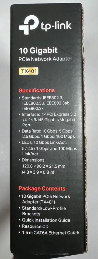 TP-Link 10Gbps LANカード TX401 - メルカリ