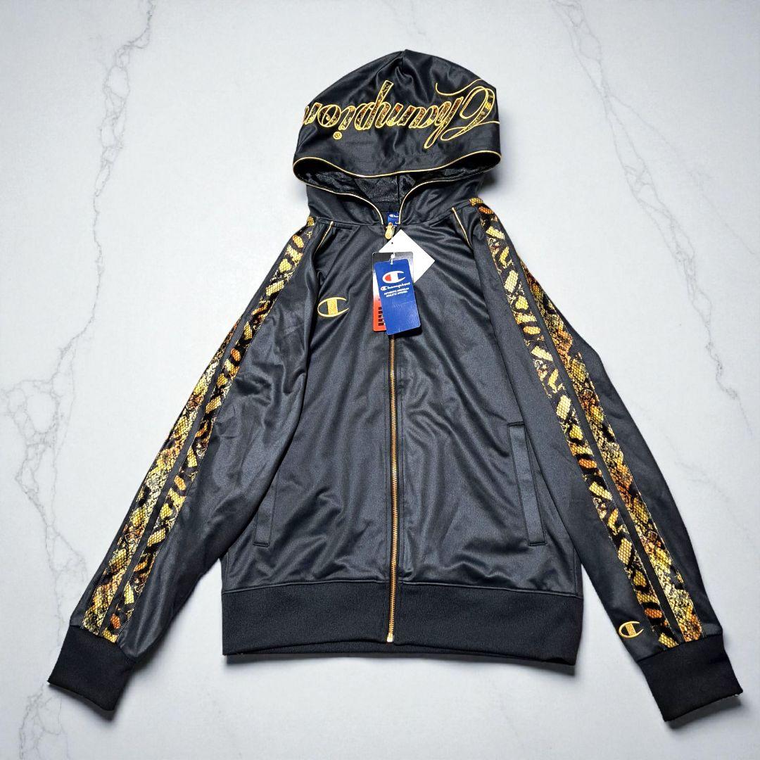 新品 未使用 Champion 魔裟斗モデル トラックジャケット パイソン柄