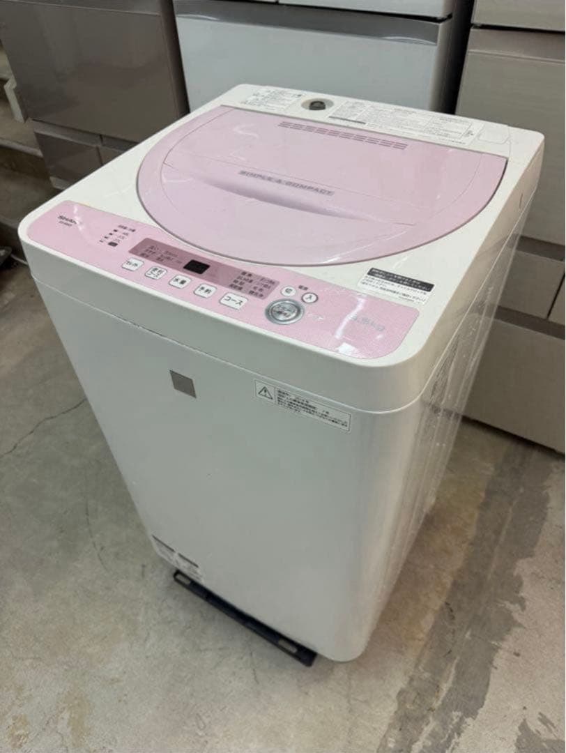 2018年式 5.5kg SHARP 洗濯機 ES-G5E5-KP
