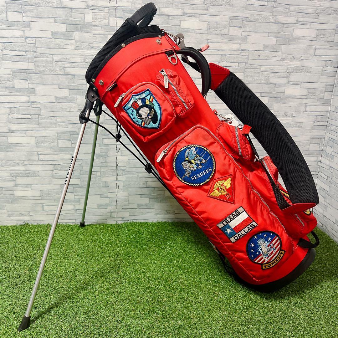 希少 アーミーベースコレクション ゴルフ キャディバッグ スタンド式