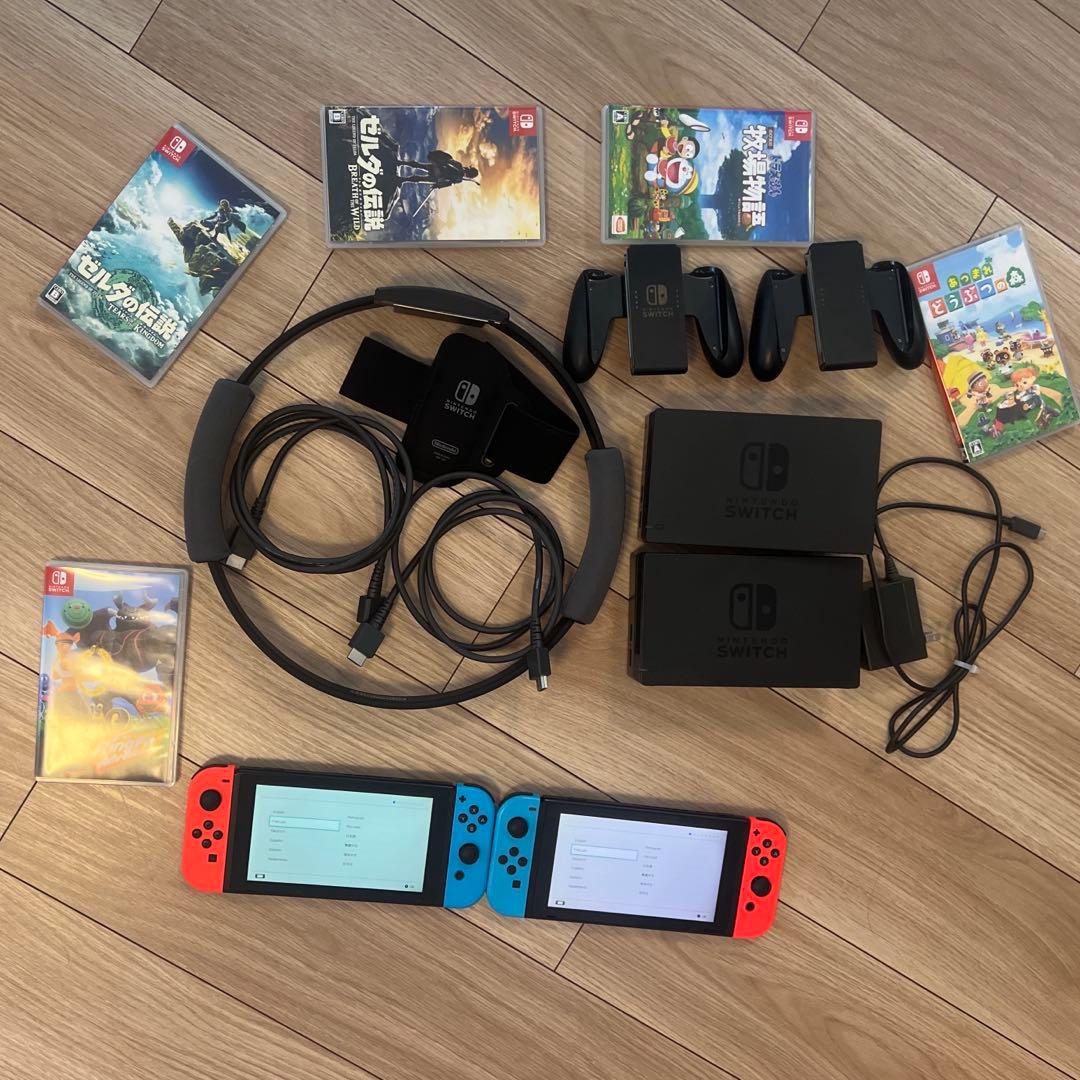 ま*）様 Switch 2台&カセット5個セット Nintendo Switch 2 ドックセット : らいぶshop - 通販 - Yahoo