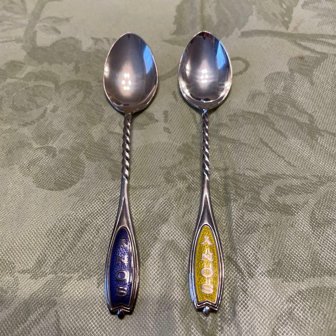 未使用 ソニー銀のスプーン 純銀製刻印 SONY スプーン 2点セット