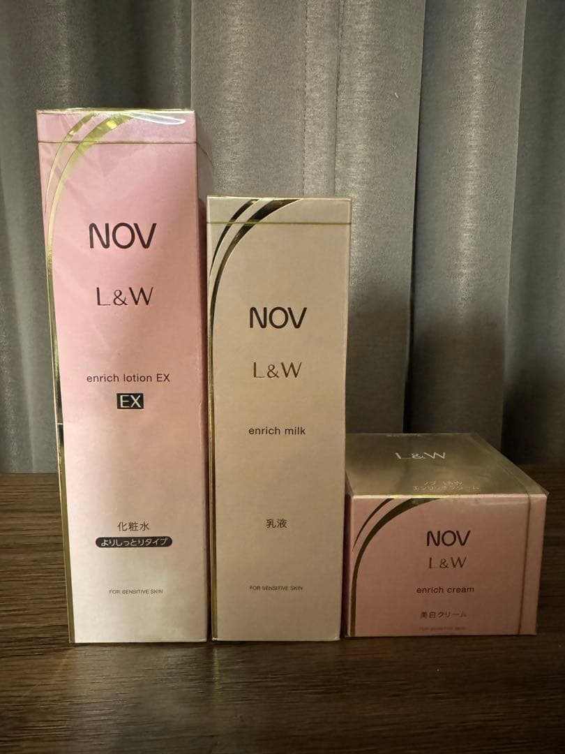 ノブ L&W 化粧水EX 乳液、美白クリーム 3点セット - メルカリ