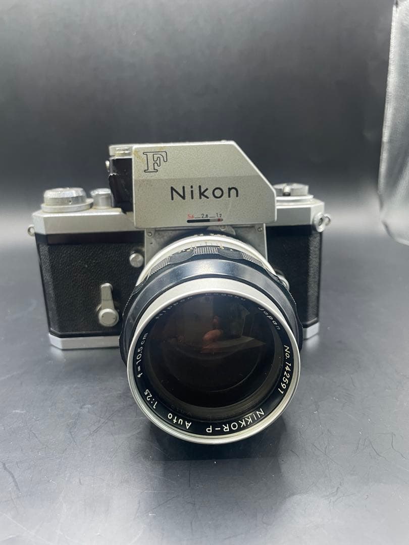 Nikon F 一眼レフカメラ NIKKOR-P 105mm f/2.5 Nikon Nikon Nikkor-P 10.5cm (105mm) f/2.5 RF (Black) Manual Focus