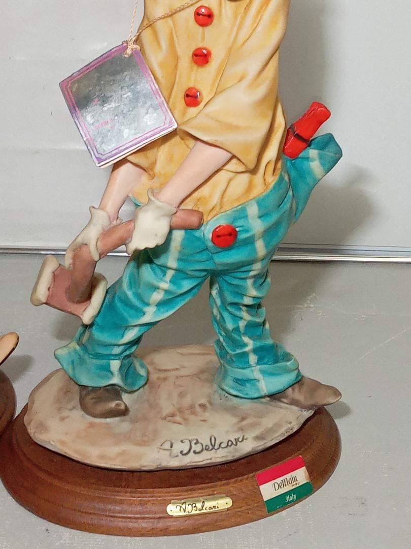 ドマン ピエロ オーロ・ベルカリ まとめ売り 高約36㎝ 道化師 フィギュリン