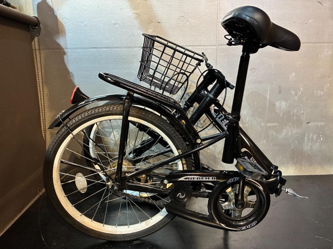 D20 中古折りたたみ自転車 JIEBEIER 20インチ ブラック - メルカリ
