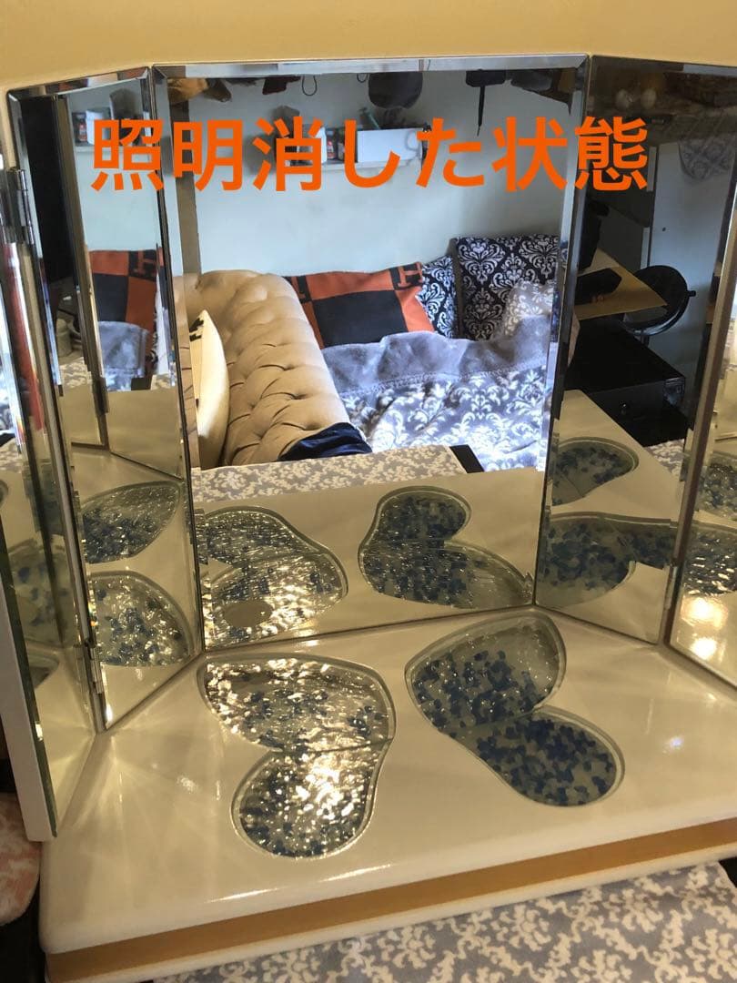 希少♦️ヴィンテージ♦️蝶♦️ホワイト コンパクト ドレッサー