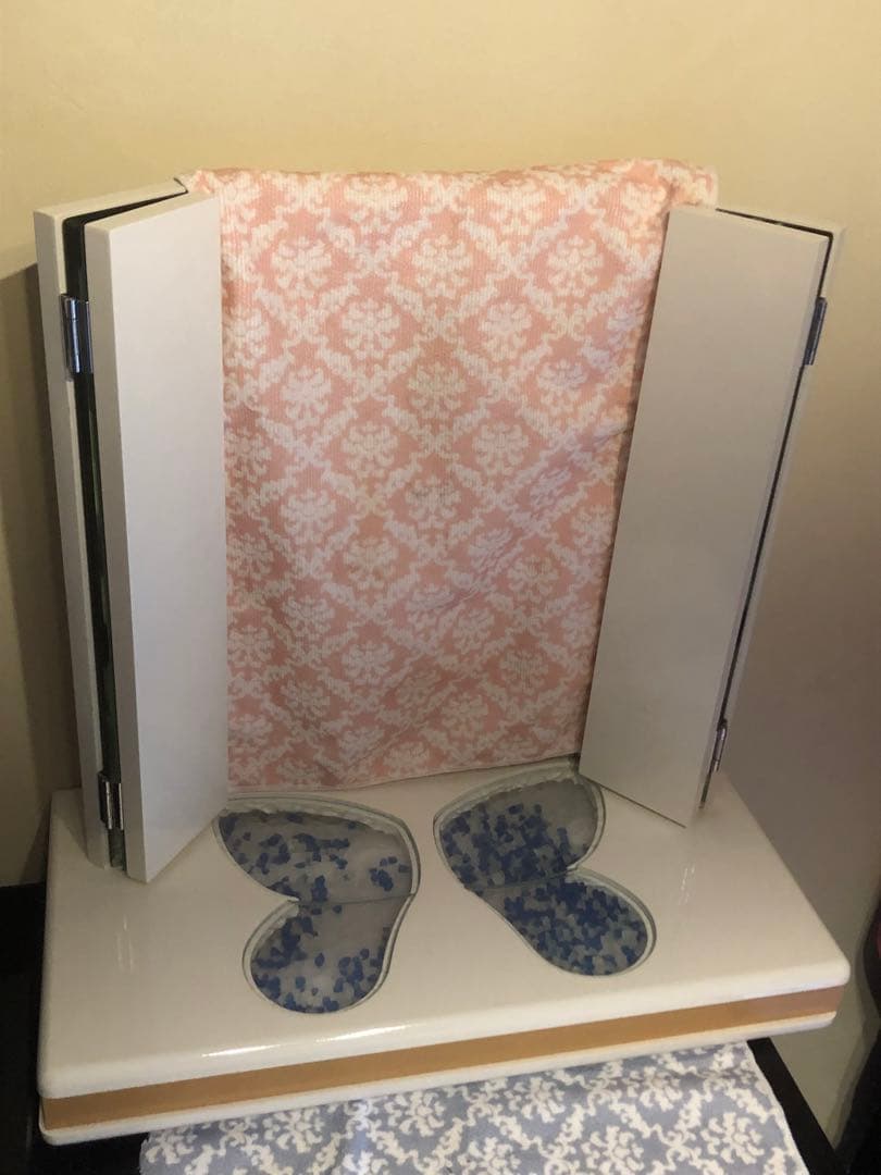 希少♦️ヴィンテージ♦️蝶♦️ホワイト コンパクト ドレッサー