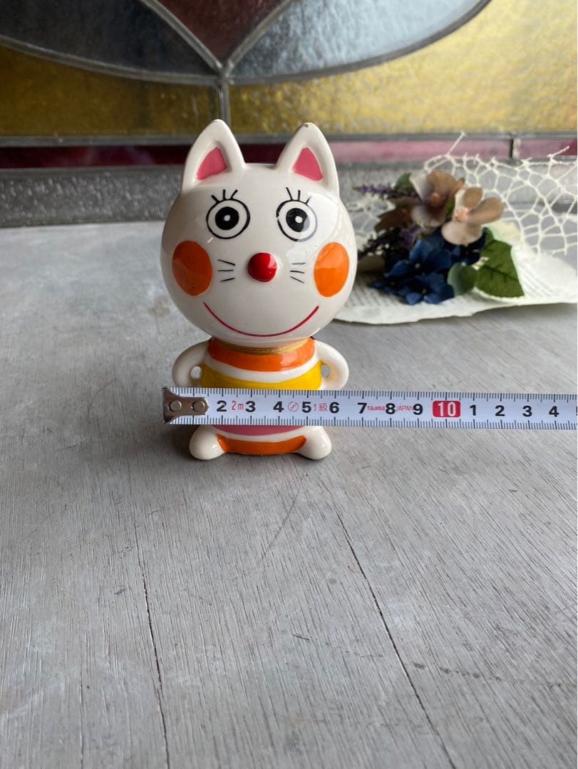 内藤ルネ RUNE 貯金箱 動物園 フーテン 猫 ネコ 陶器 昭和レトロ