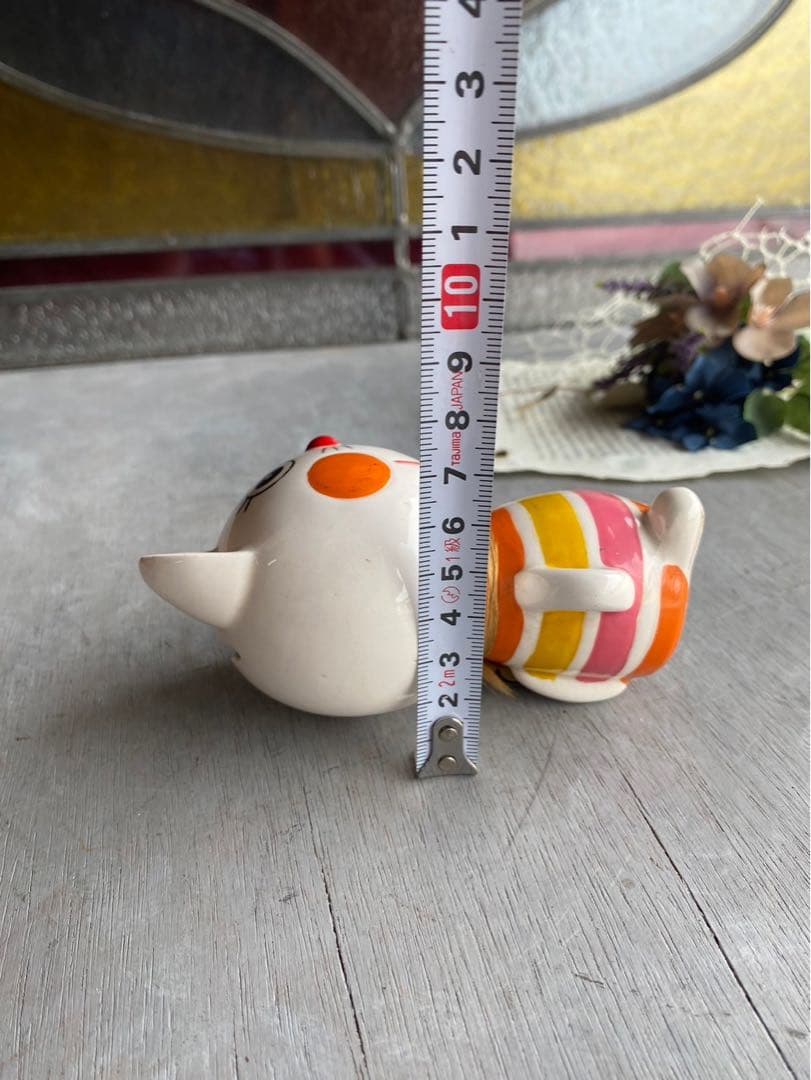 内藤ルネ RUNE 貯金箱 動物園 フーテン 猫 ネコ 陶器 昭和レトロ