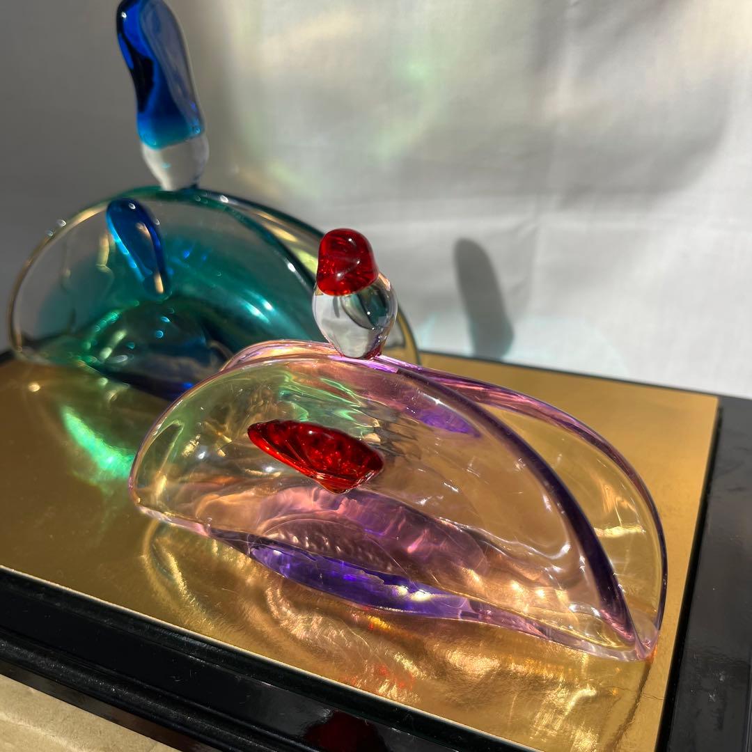 マルティグラス Multi Glass 雛人形 ガラス工芸品 置物 台付き - メルカリ