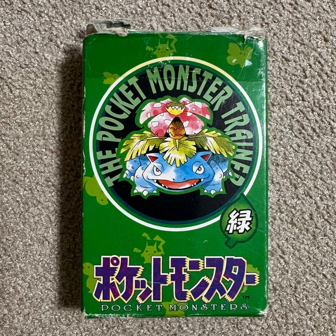 箱あり】54枚 ポケットモンスター ポケモン 緑 トランプ 初期 レア 希少