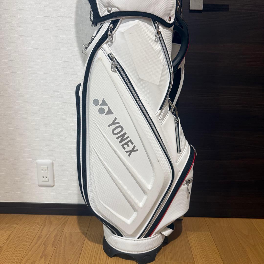 YONEX EZONE キャディバッグ ゴルフバッグ ホワイト - メルカリ