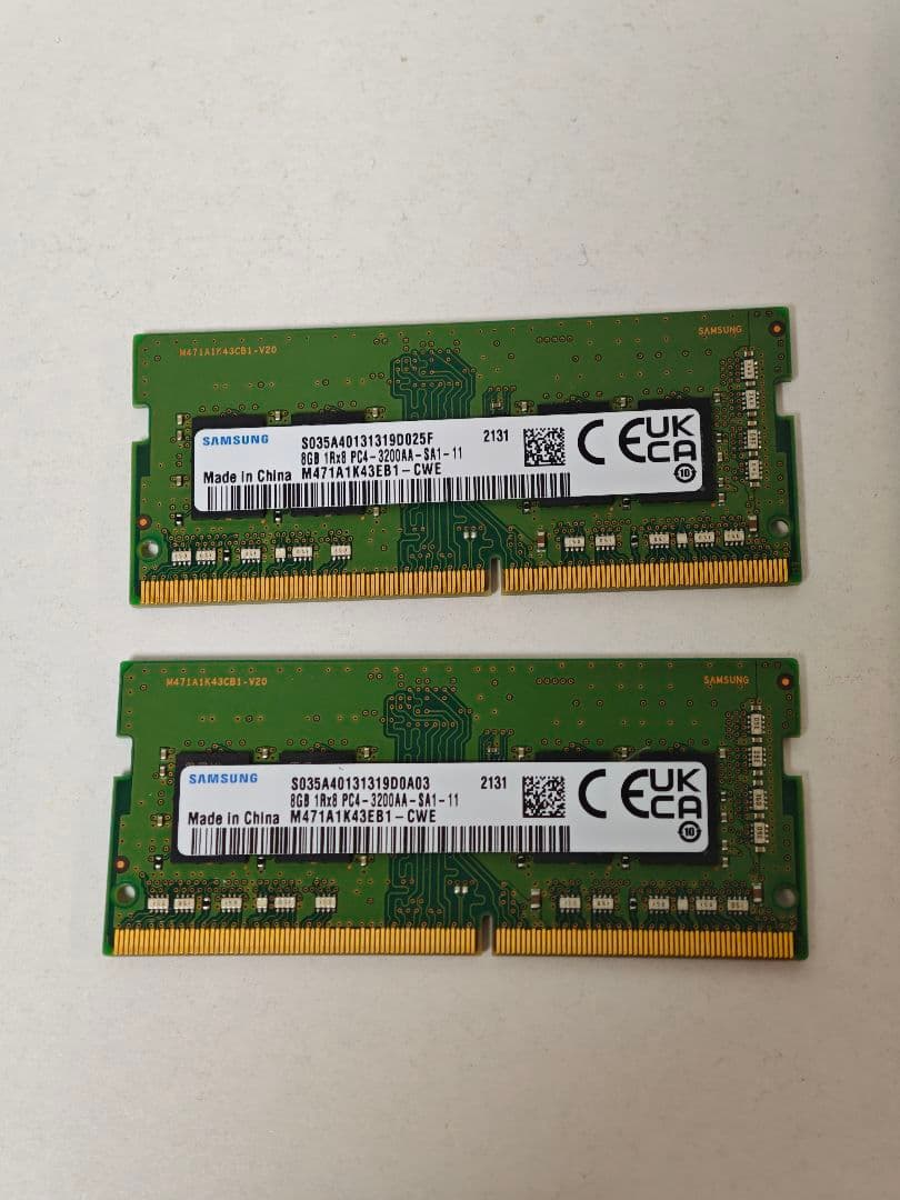 Samsung DDR4-3200 8GB×2枚 メモリ ノートPC用 Amazon.co.jp: Samsung 8GB DDR4 3200MHz SODIMM PC4-25600 CL22 1Rx8