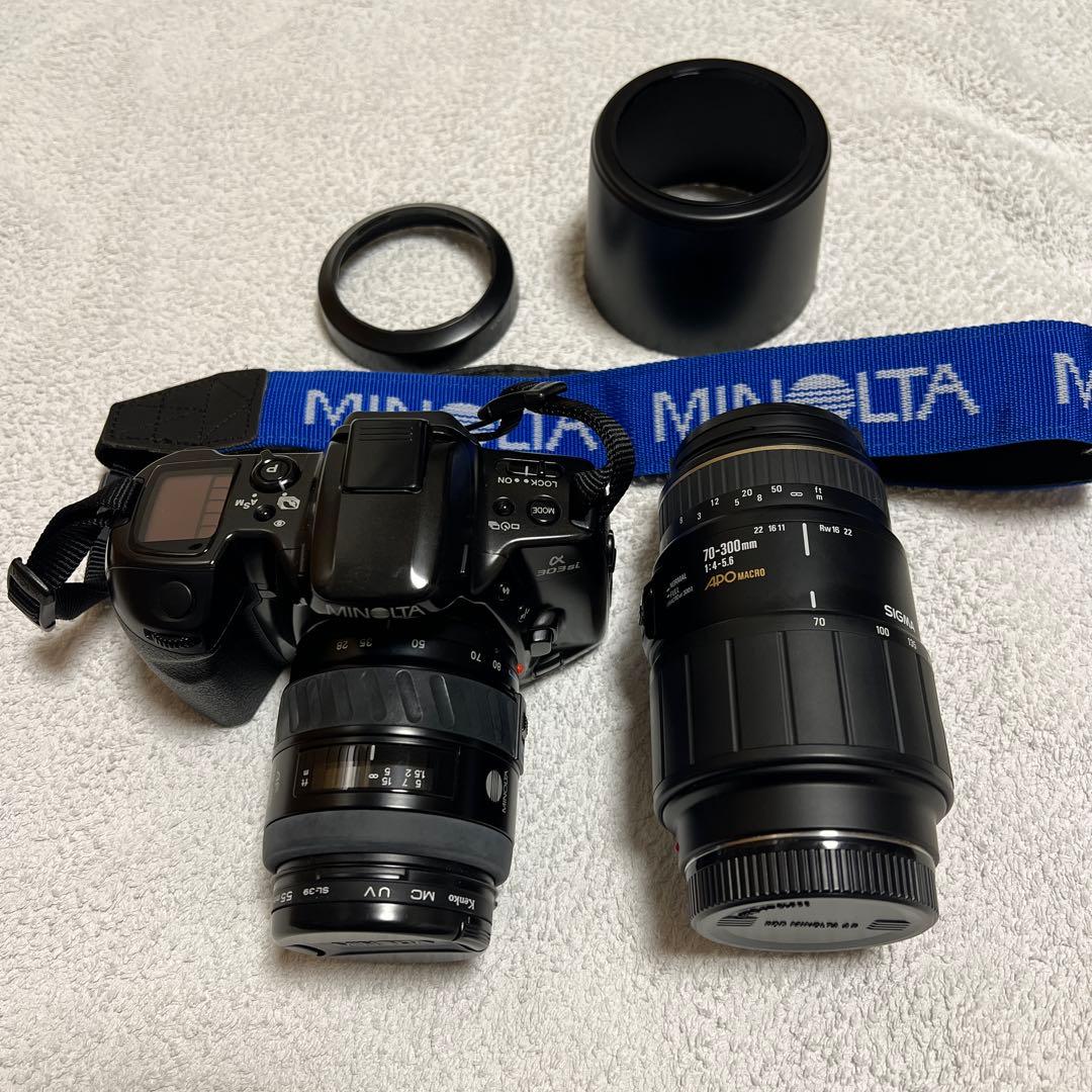 MINOLTA α-303si フィルムカメラ　SIGMAズームレンズ　セット MINOLTA α-303si フィルムカメラ SIGMAズームレンズ セット - 値引き可