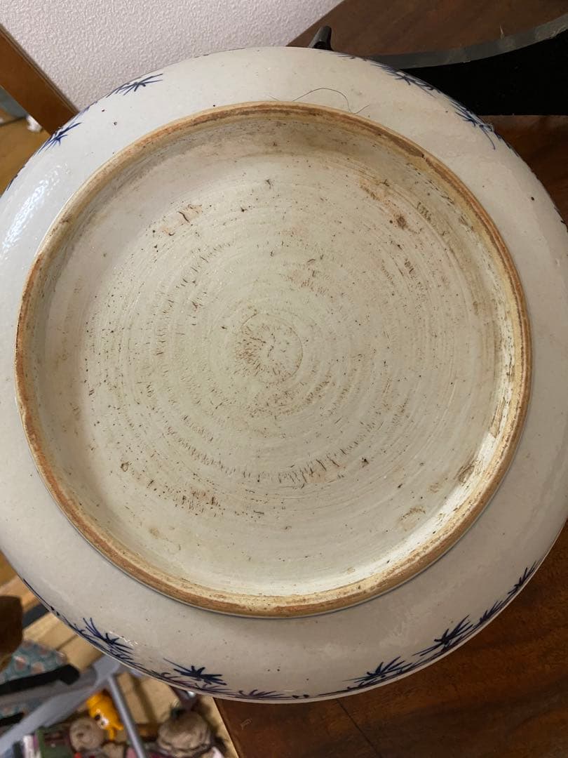 明末清初 大皿 唐物 花鳥 珍品 順治年製 - メルカリ