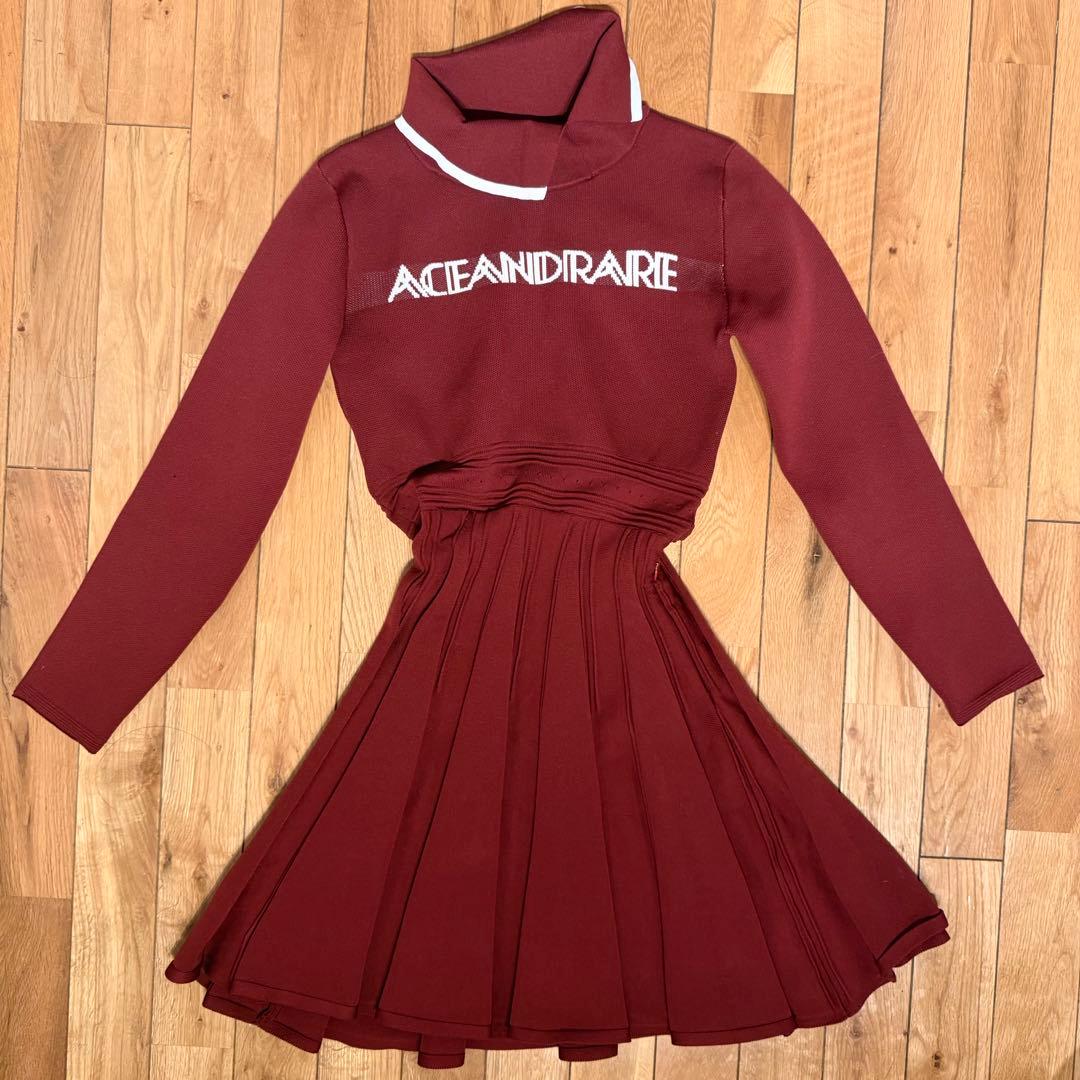 ACEANDRARE エースアンドレア バーガンディ ワンピース M - メルカリ