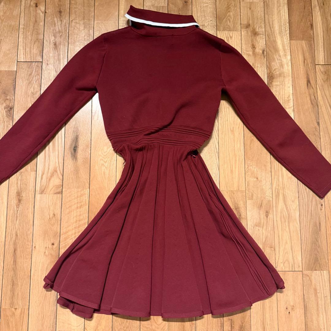 ACEANDRARE エースアンドレア バーガンディ ワンピース M - メルカリ