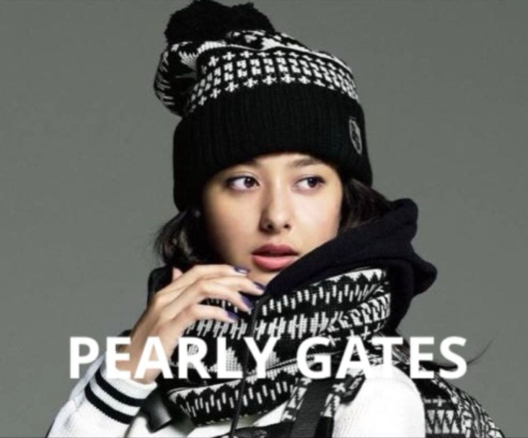 PEARLY GATES フード付きネックウォーマー、ニットキャップ PEARLY GATES（パーリーゲイツ） ニット帽 ニットキャップ 「PEARLY