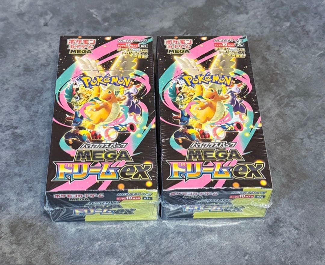 ポケモンカード MEGA ドリームex シュリンク付き2BOX - メルカリ