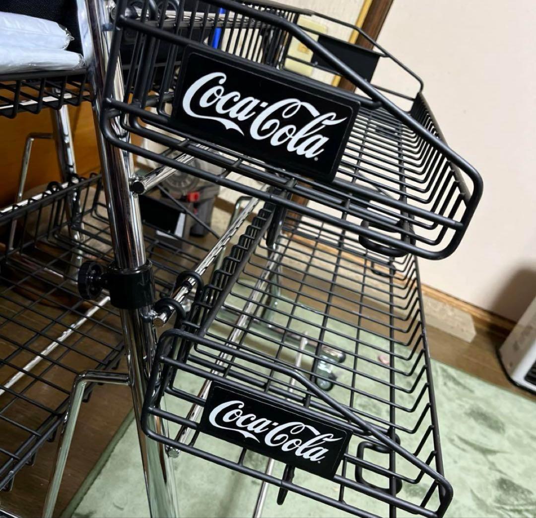 Coca-Cola スチールラック ブラック 抗菌 ABラック 6段タイプ 幅121.2cm 高さ210cm 奥行61.2cm (スチール