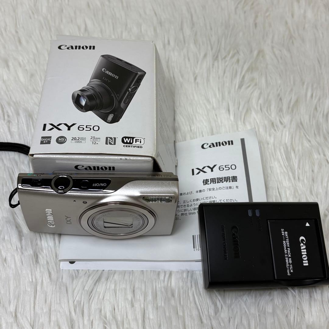 Canon カメラ IXY 650 PC2274 シルバー 箱 充電器 コンデジ