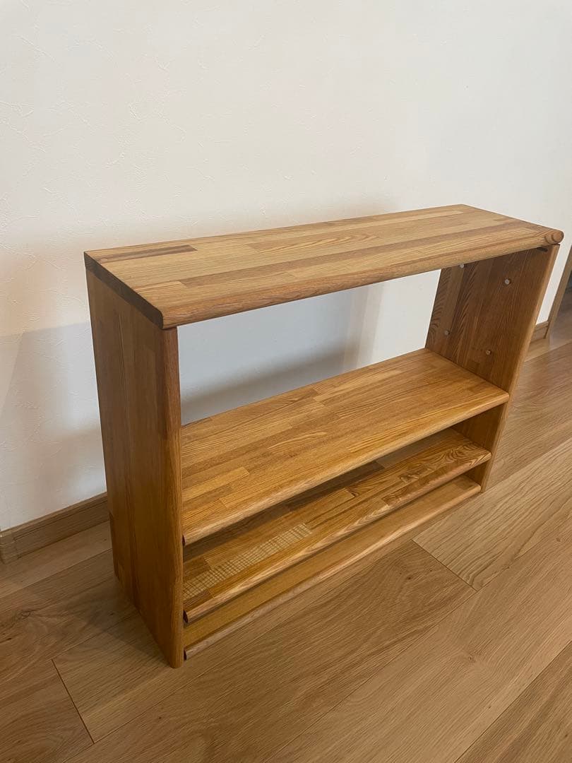 めるぱす様　オーダー　オーク無垢可変棚オイルフィニッシュ オープンシェルフ 幅50cm 本棚 木製 天然木 オーク無垢材 オイル塗装 4