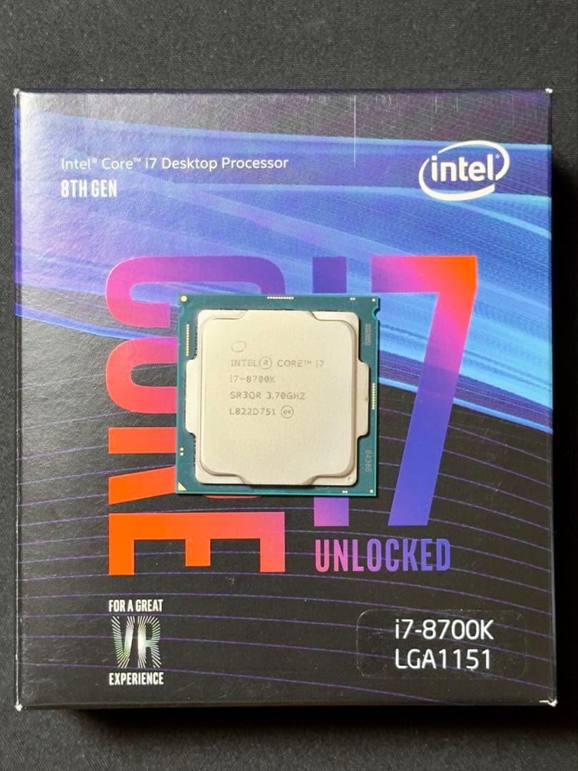 Intel Core i7-8700K CPU LGA1151 - メルカリ