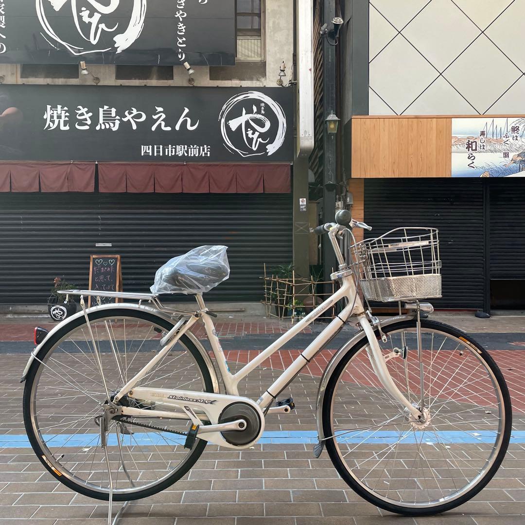 ミヤタ ステンレスマックス 27インチ 5段変速 新品部品を多数使用 自転車【ミヤタ】ステンマックスベルト5S 26・27インチ 内装5段変速