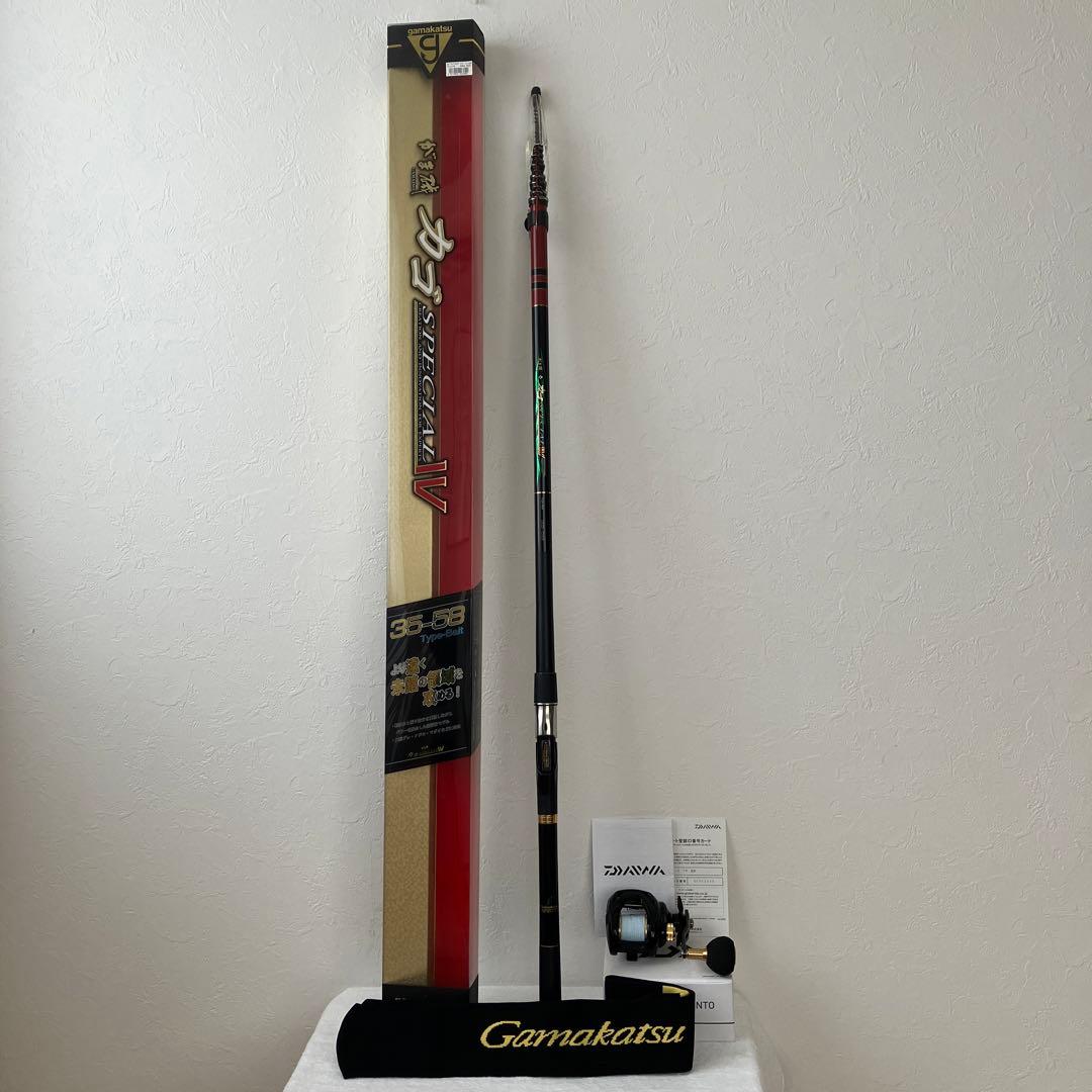 がまかつカゴスペシャル4 3.5-58ベイト&ダイワシーホークTW遠投セット