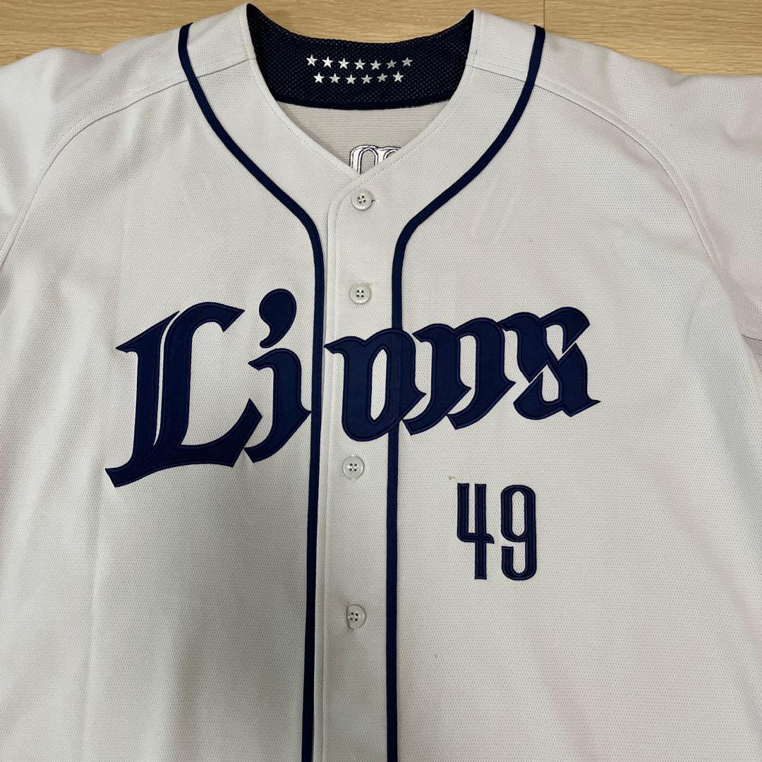 埼玉西武ライオンズ 上本 達之 実使用ビジターユニフォーム - メルカリ