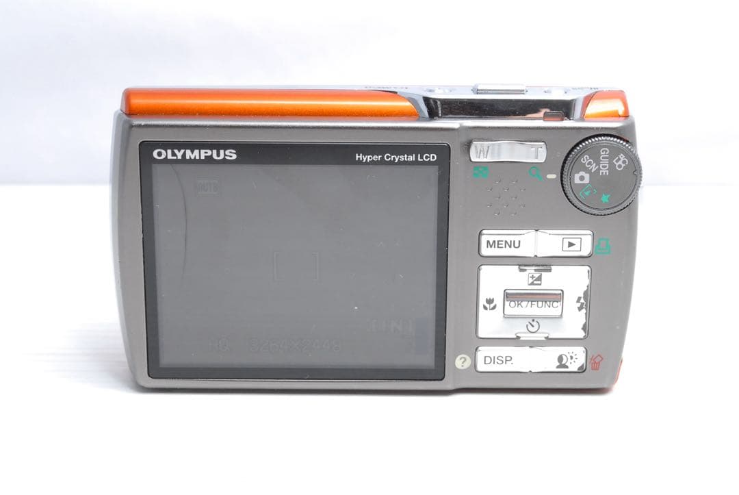 OLYMPUS μ830 コンデジ デジカメ オレンジ 生活防水 - メルカリ