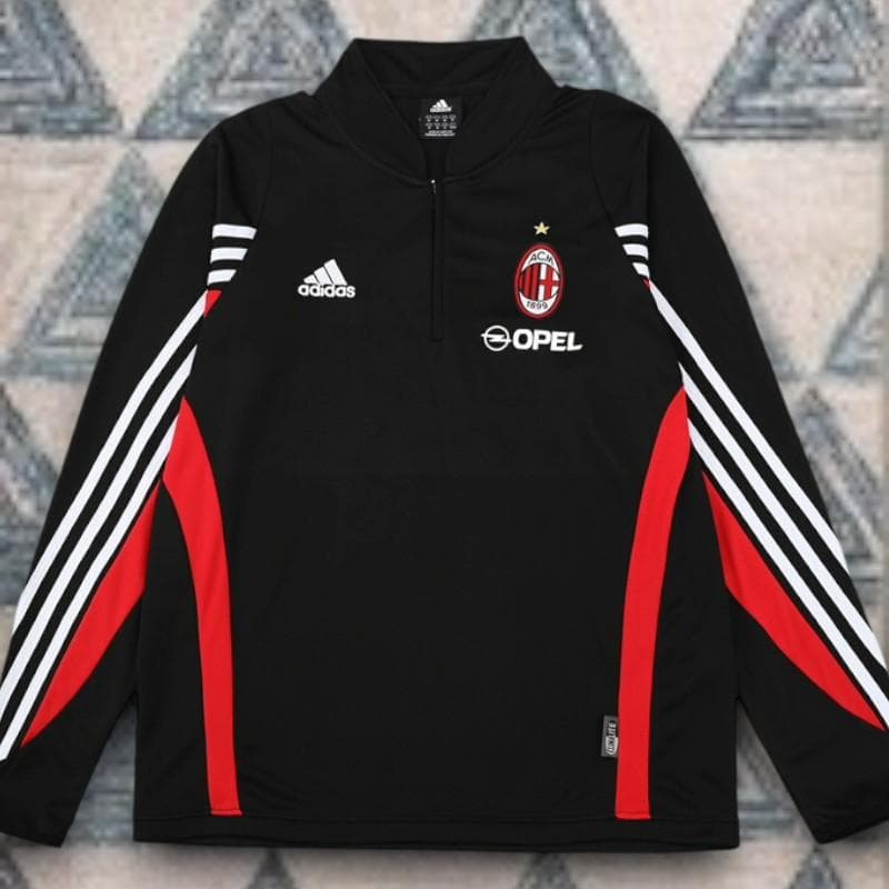 03/04 ACミラン ハーフジップ トレーニングトップ 長袖 - メルカリ