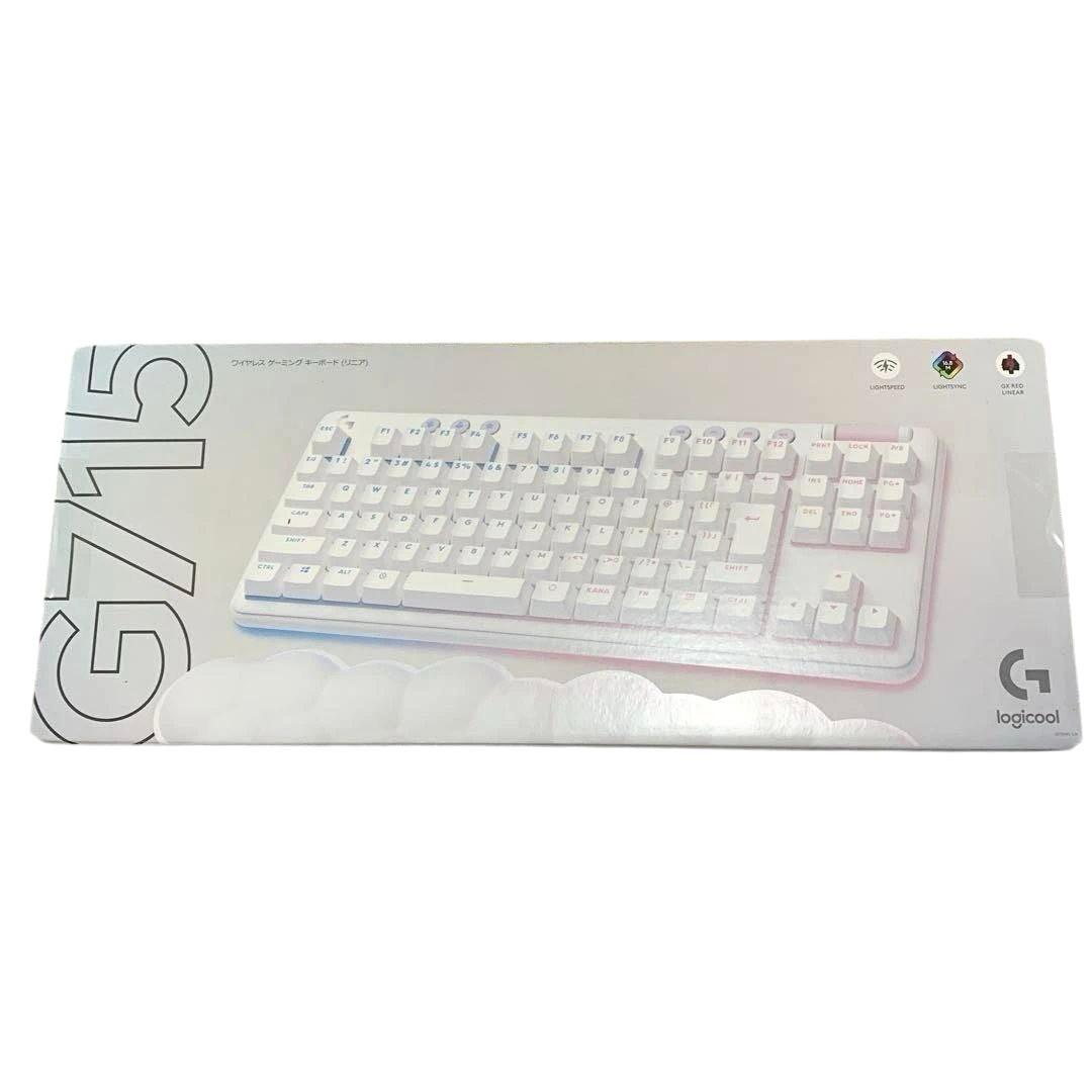 【新品未開封】Logicool G715 ワイヤレスゲーミングキーボード リニア ゲーミングキーボード＋リストレスト G715(リニア) ホワイトミスト