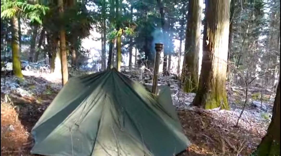 ポーランド軍幕×2枚.サイズ2.ハトメ2個 (1977年 & 78年)