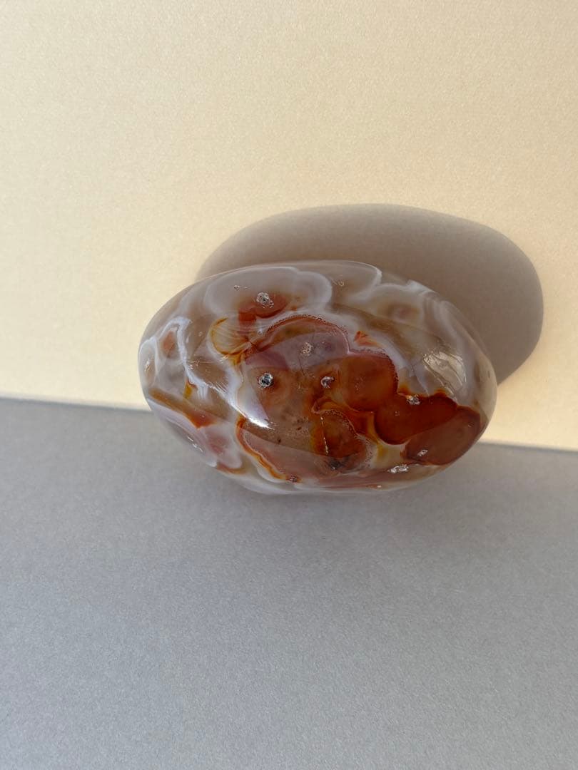 命根石 パワーストーン 瑪瑙 握りお守り(5)