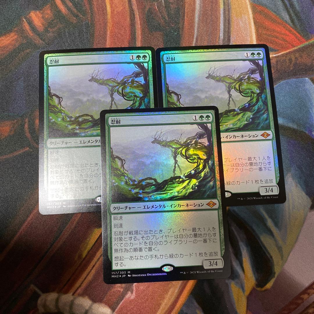 MTG 忍耐 foil 3枚 ドラフトブースター産 モダンホライゾン2 Amazon.co.jp: MTG□テクスチャー Foil□忍耐 Endurance 日本語 モダン