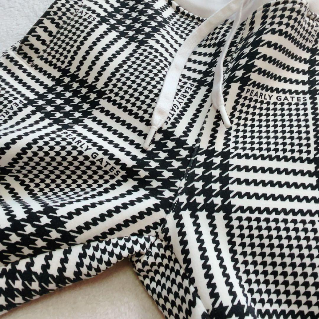 極美品 近年 パーリーゲイツ セットアップ 千鳥 パーカー チェック