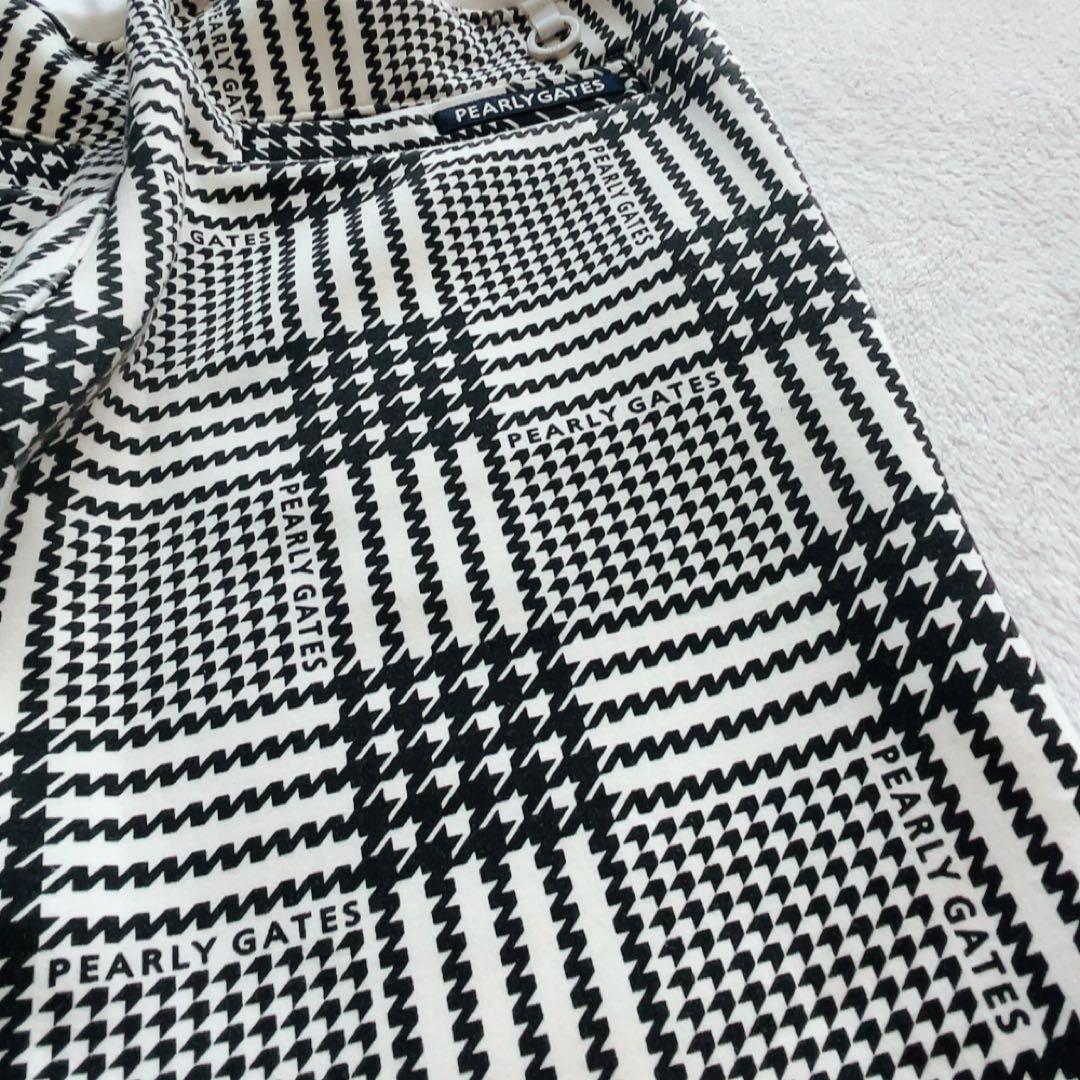 極美品 近年 パーリーゲイツ セットアップ 千鳥 パーカー チェック