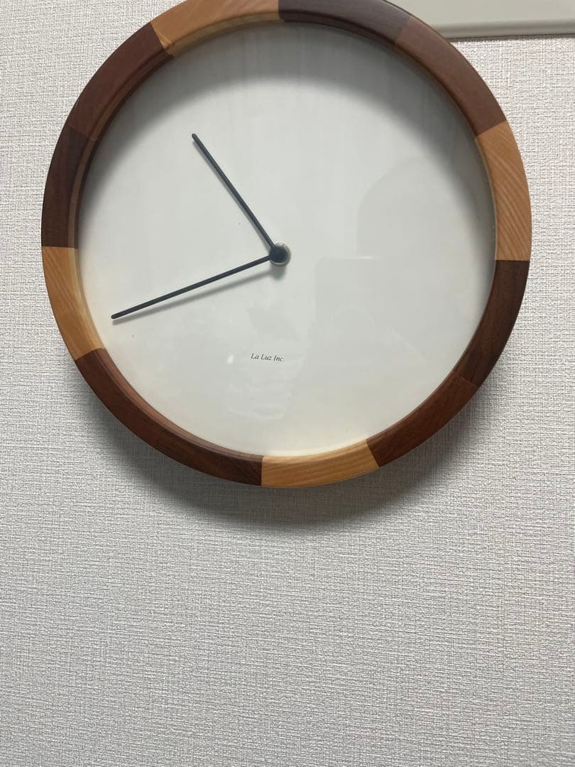 ラ・ルース 掛け時計 ラウンドクロック 木製 ナチュラル - メルカリ