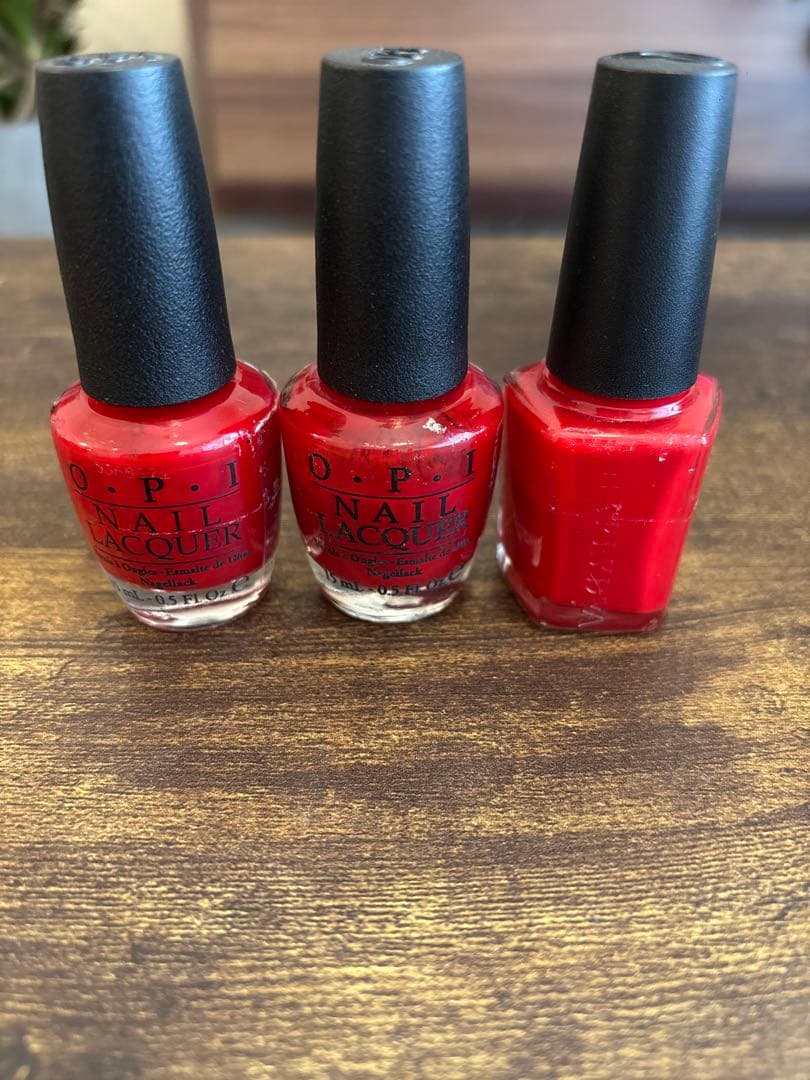 検定色 OPI&シャレドワ ネイルカラー赤 3点セット - メルカリ