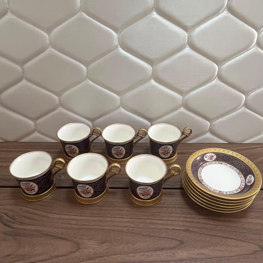 中山陶器「nakayama ナカヤマ」 希少・高級カップ&ソーサー 6客セット