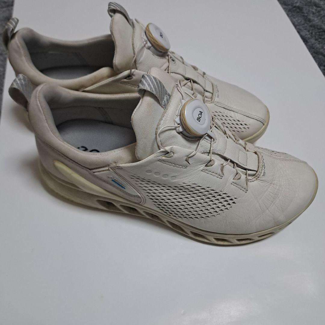 ECCO BOA ゴルフシューズ ホワイト エコー（ecco）（メンズ）ゴルフシューズ LT1 BOA ボア ダイヤル式 WL