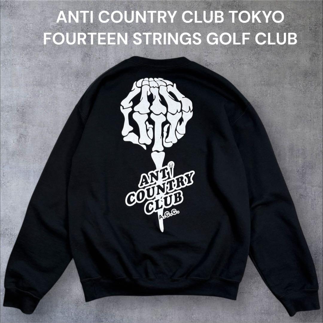 ANTI COUNTRY CLUB TOKYO ゴルフ スウェット 起毛 秋冬 BEAMS GOLF（ビームス ゴルフ）【別注】ANTi COUNTRY CLUB TOKYO