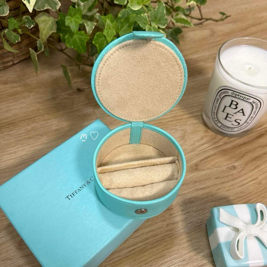 ティファニー レザージュエリーボックス リング アクセサリーケース