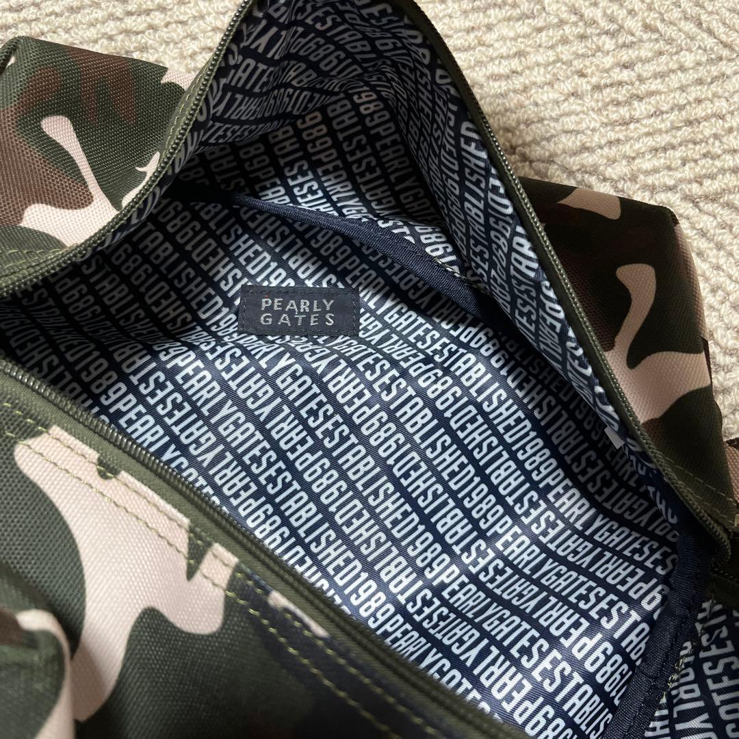 美品 PEARLY GATES パーリーゲイツ ゴルフ シューズケース カモフラ