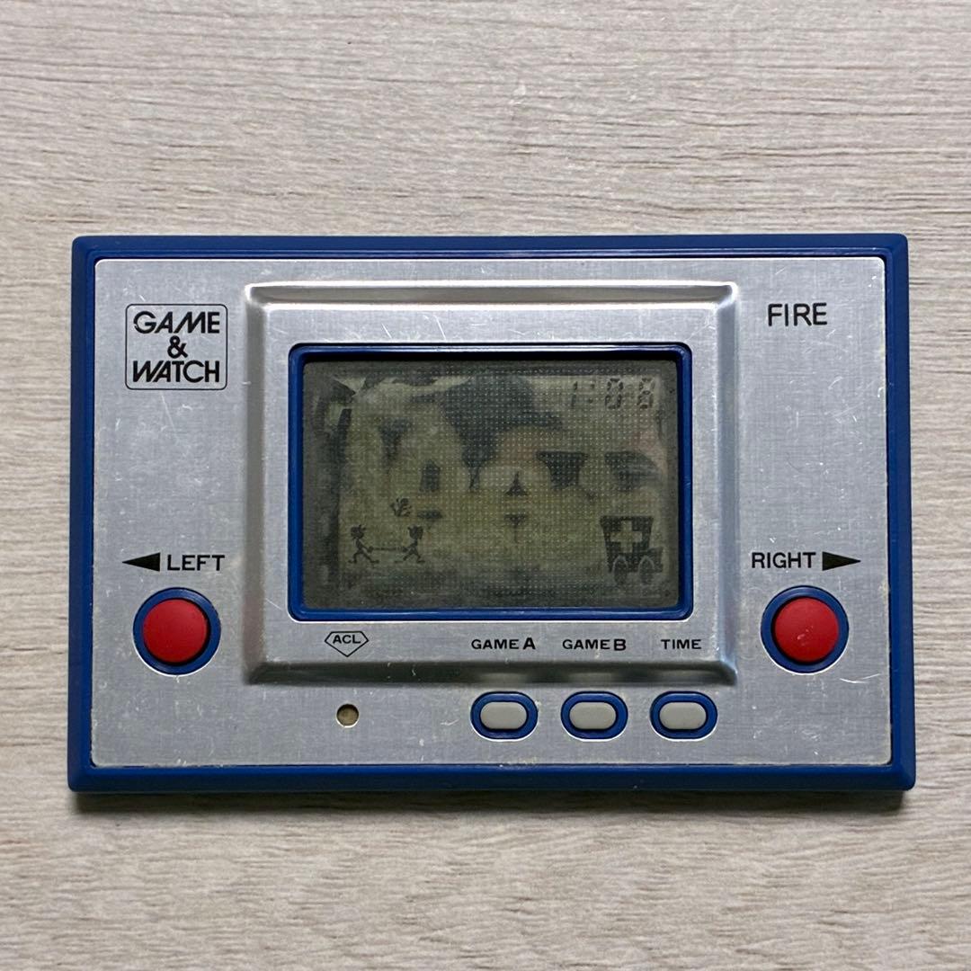 任天堂 ゲーム&ウォッチ FIRE 動作確認済 - メルカリ