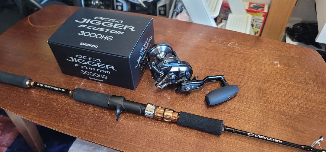 トンジギ、 オーシャントルク 、オシアジガー3000Fカスタム セット シマノオシアジガーFカスタム3000HG - シマヤ釣具ネットショップ