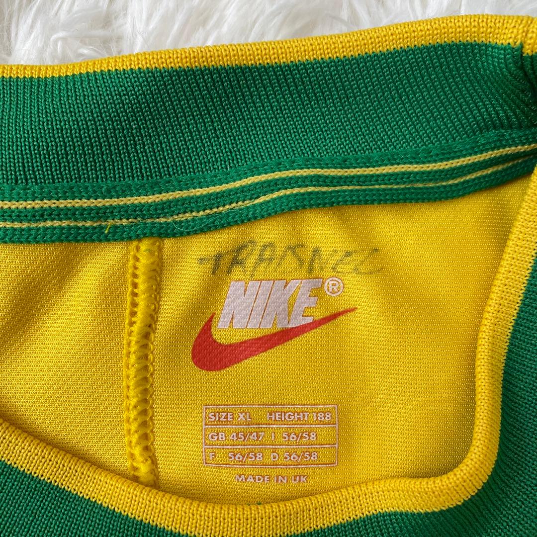 ナイキ】 ブラジル代表 ロナウド 98フランスW杯 当時物 イギリス製 XL