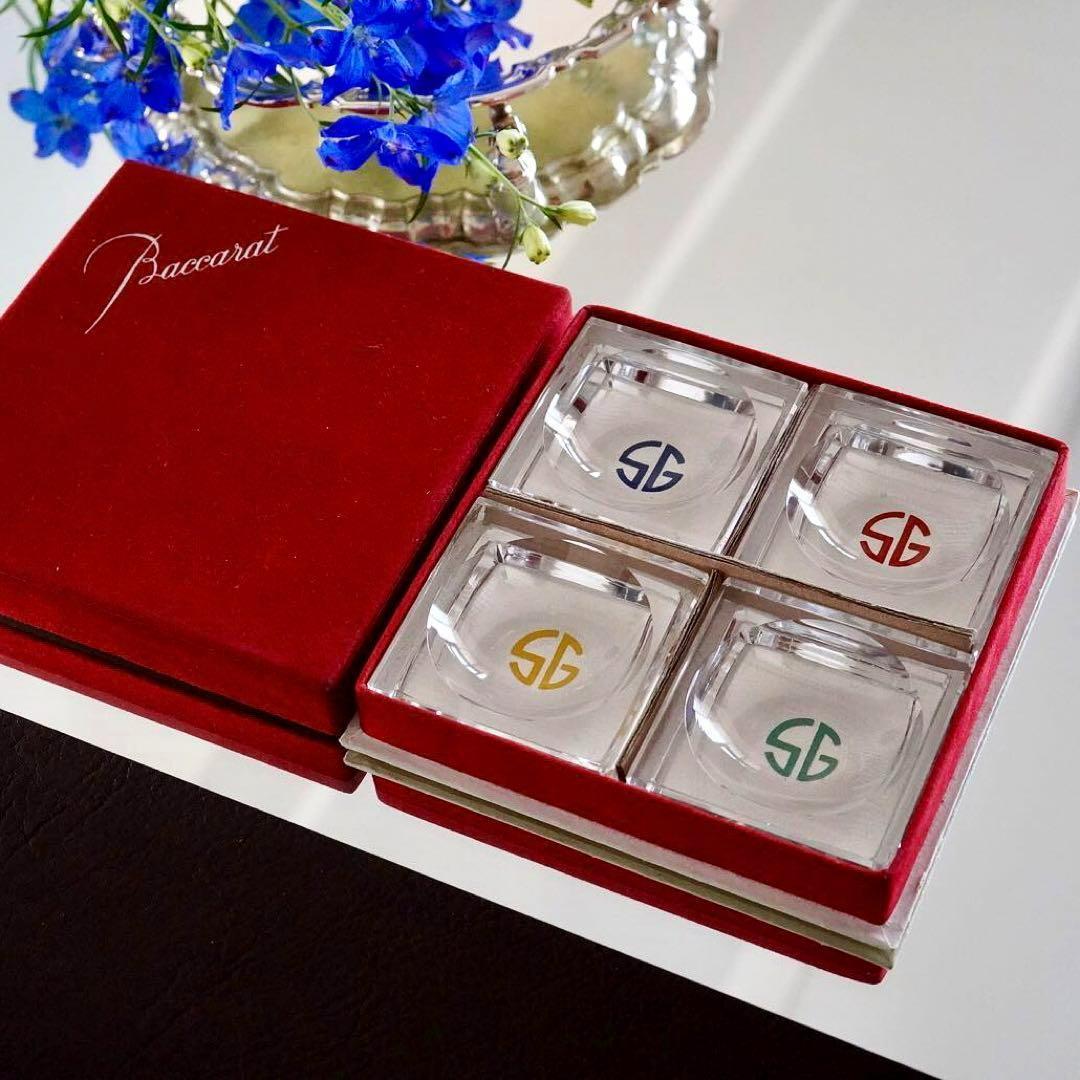 美品☆オ－ルドバカラ☆バターディッシュ 皿☆塩入れ☆ジョセフィーヌ